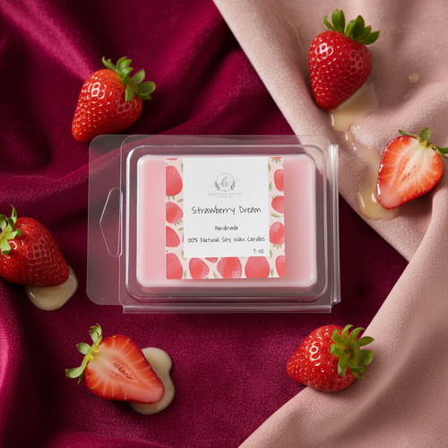 Strawberry Dream Wax Melt with Strawberry Colors